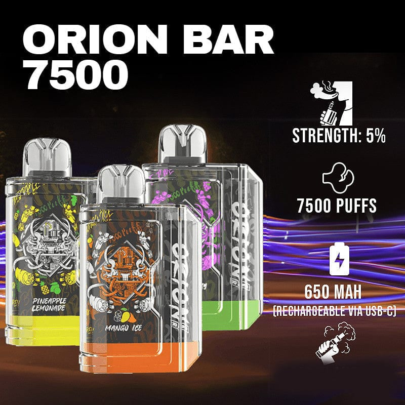 Orion Bar Disposable Vape (5%, 7500 Puffs)