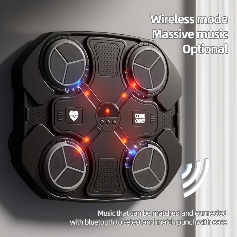 Smart Bluetooth Music Boxing for Children Wall Mounted Four-Strike Board Fitness Target Punching Trainer Machine